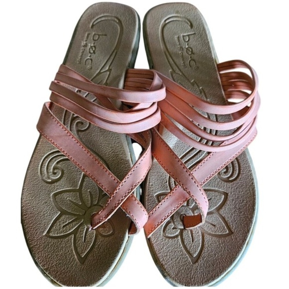 B.O.C. Born Concept Orange Strappy‎ Sandals Women's 8M Comfort Casual Boho